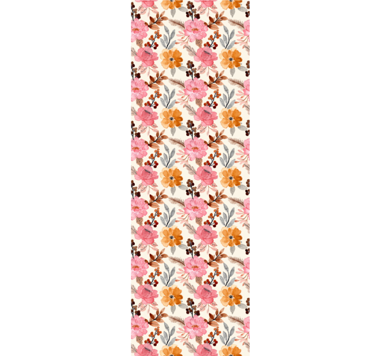 Wohnzimmer Tapete schnörkelanordnung - TenStickers