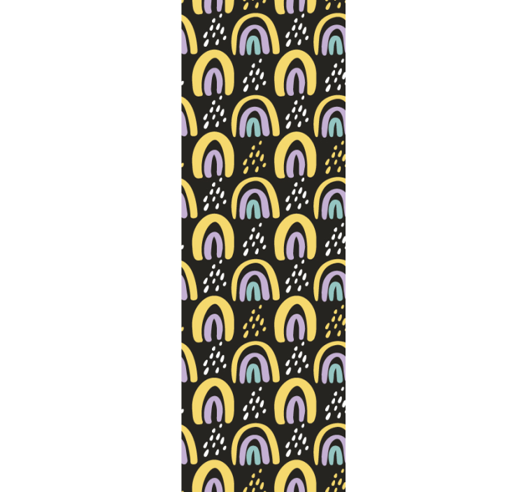 Babyzimmer Tapete buntes regenbogenmuster - TenStickers