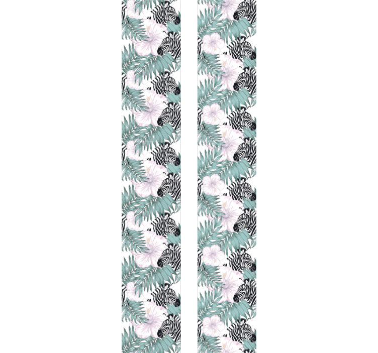 Zebra im Garten Tier Tapete - TenStickers