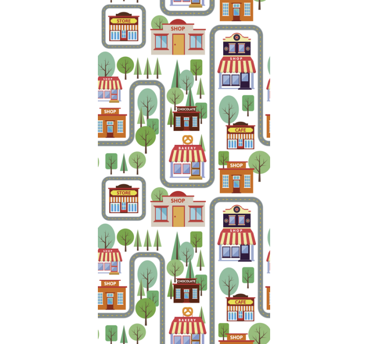 Tapete Stadt und Land bezaubernde stadtlandschaft - TenStickers