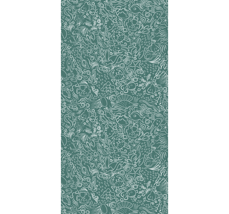 Tiere Tapete grünes meeresleben - TenStickers