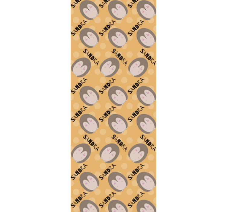 Babyzimmer Tapete benutzerdefiniertes igelmuster - TenStickers