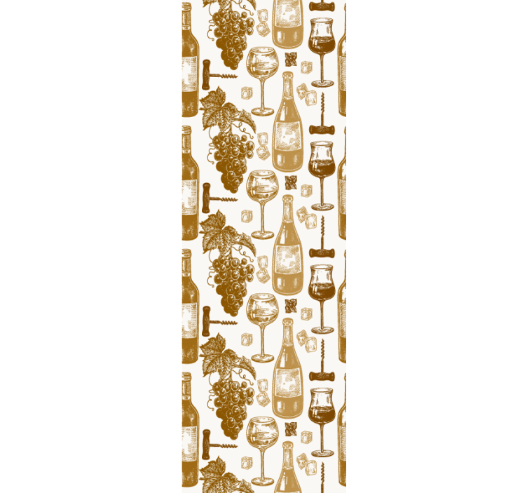 Tapete Küche weinflasche kunst - TenStickers
