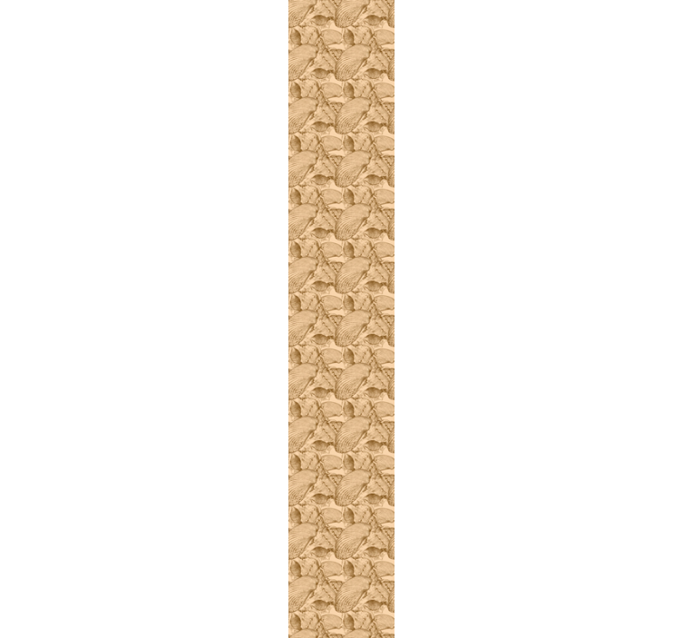 Fische Tapete fossiles muschelmuster - TenStickers