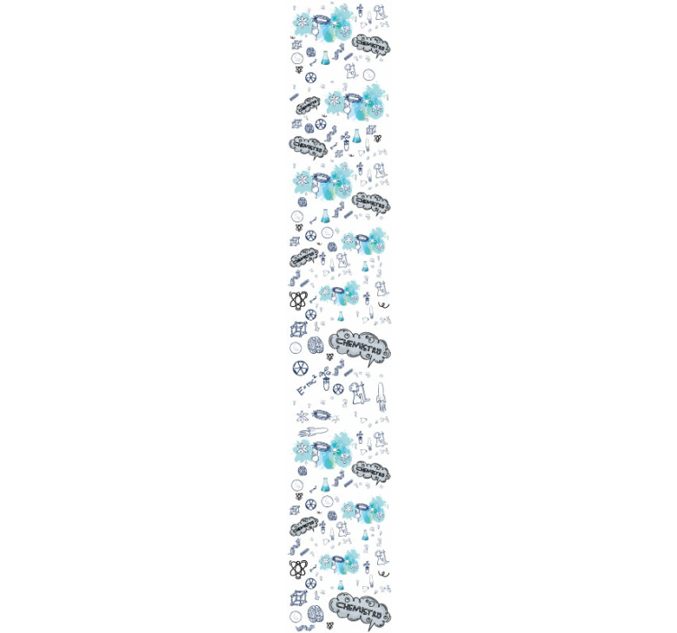 Tapete Stadt und Land design der chemischen elemente - TenStickers