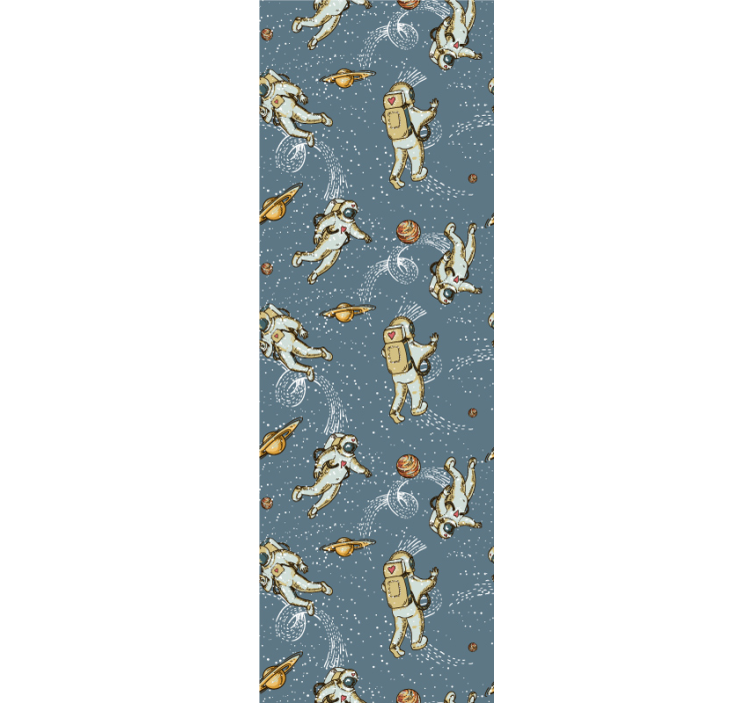 Tapete Kinderzimmer astronauten und planeten - TenStickers