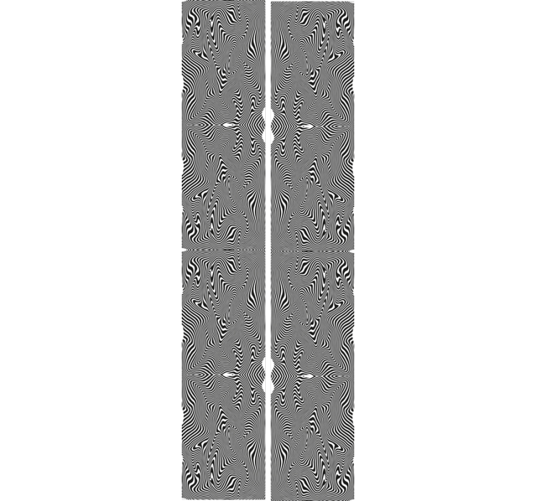 Tapete Zebra geschwungenes motiv - TenStickers