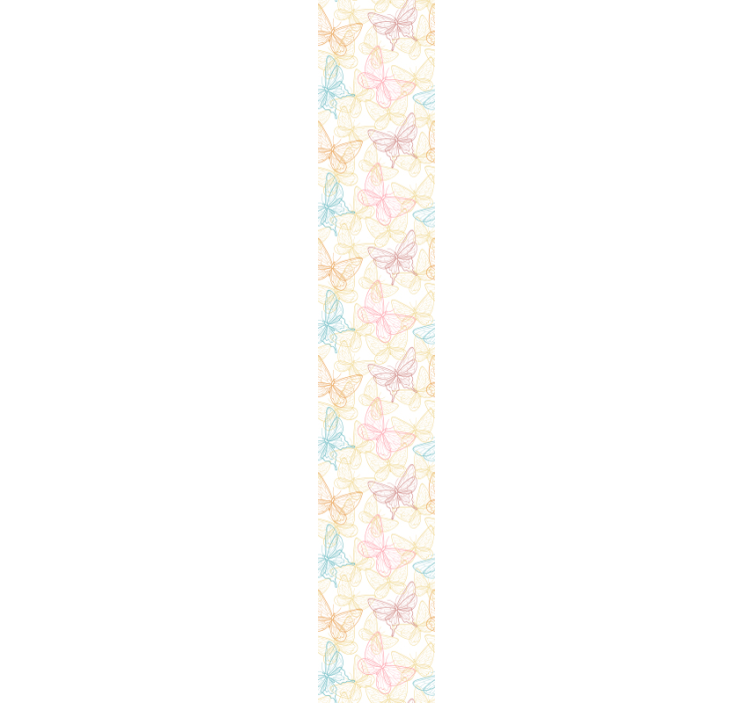 Schmetterling Tapete Bad Tapete mehrfarbigen schmetterling - TenStickers