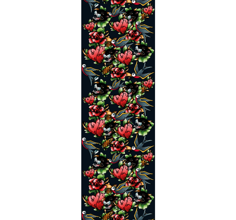 Tapete Kunst tattoo-stil-muster - TenStickers