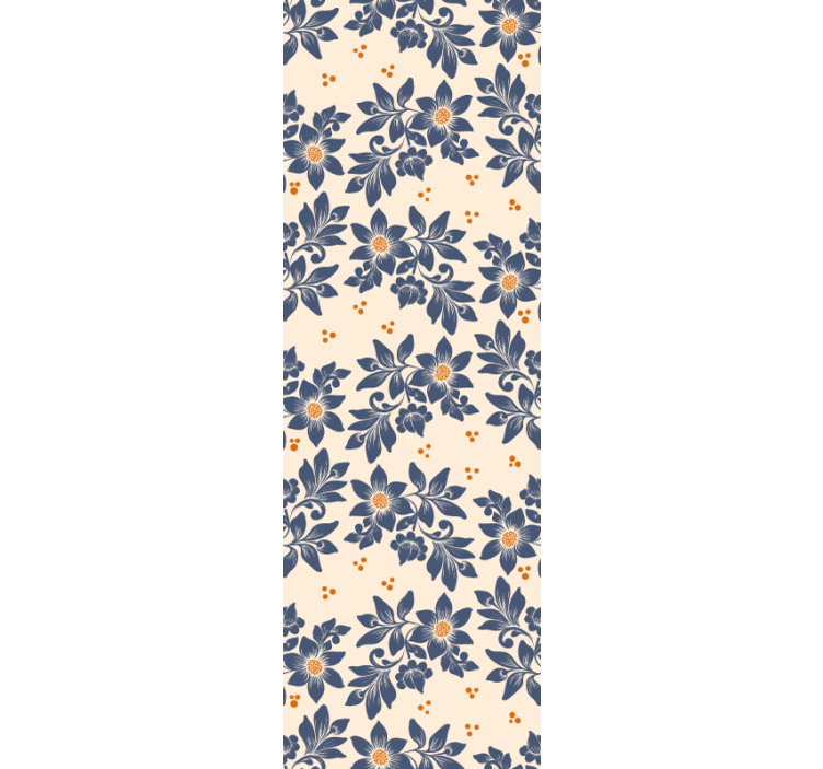 Blumentapete florale muster-eleganz - TenStickers
