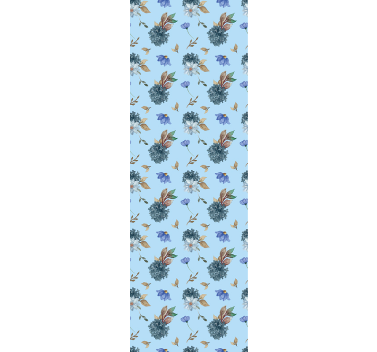 Blumentapete blumenmuster - TenStickers