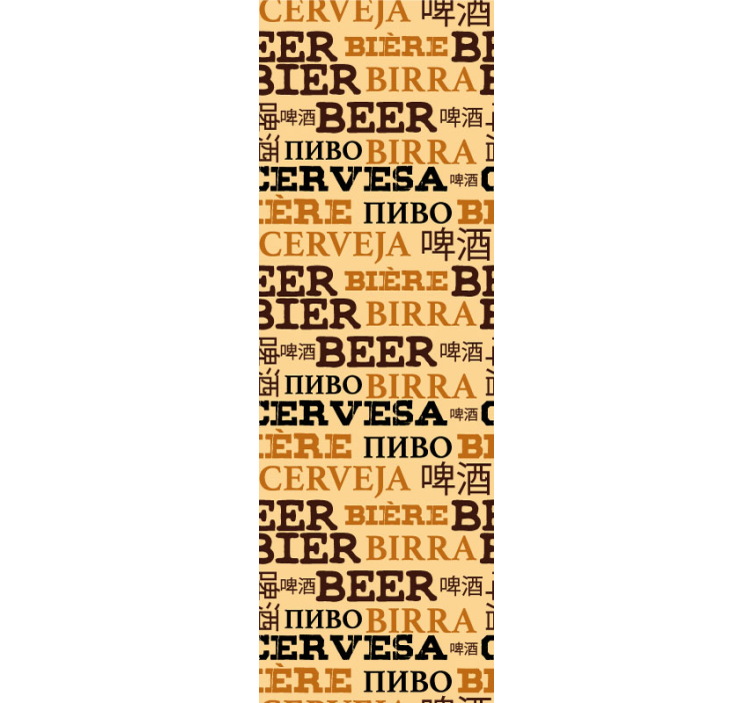 Tapete Schriftzug biertypografie - TenStickers
