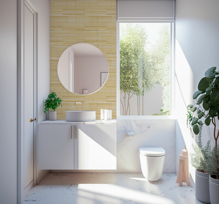 Tapete Ziegel ziegelmotiv - TenStickers