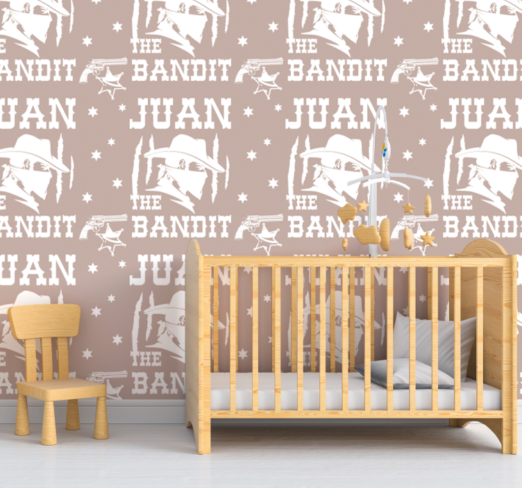 Babyzimmer Tapete cowboy-thema - TenStickers