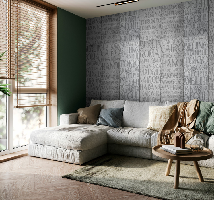 Beton städte strukturierte tapete - TenStickers