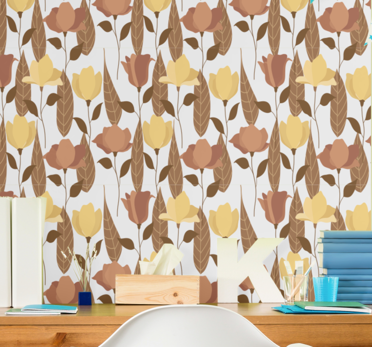 Blumentapete blumenarrangement-ausstellung - TenStickers