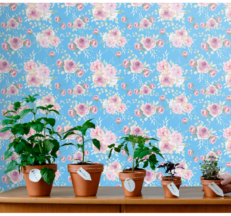 Blumentapete blumenarrangement-ensemble - TenStickers