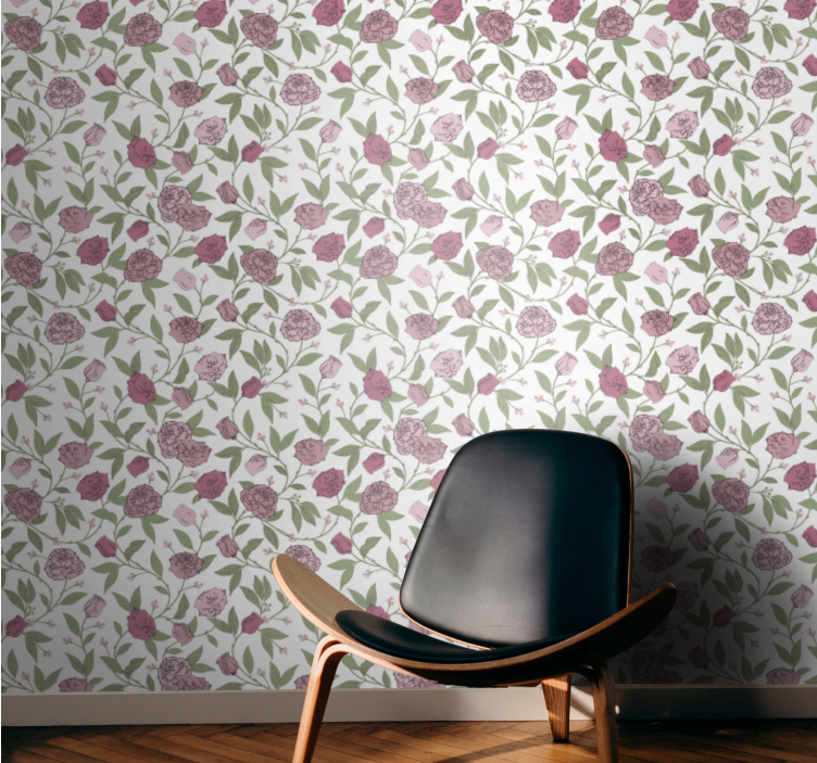 Blumentapete floraler charme - TenStickers