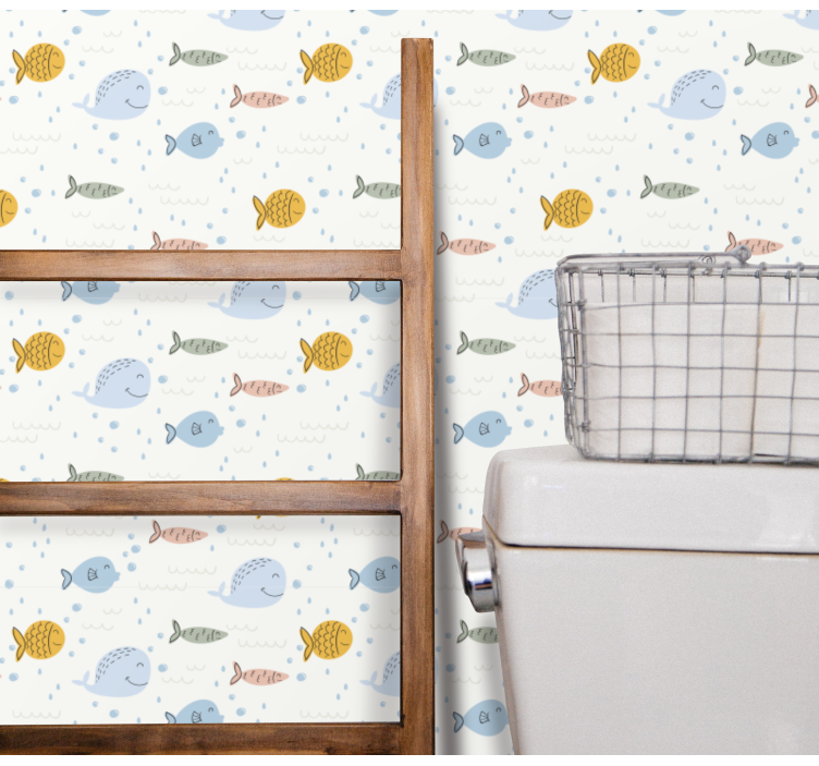 Fische Tapete wassermotiv - TenStickers