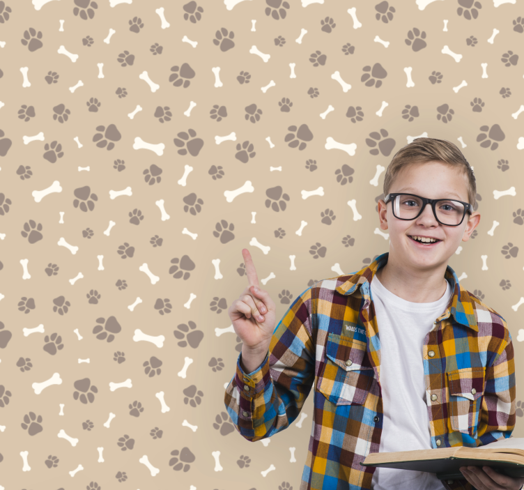 Hunde tapete mit hundesilhouetten - TenStickers