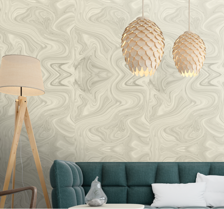 Marmor Tapete elegante beige adern - TenStickers
