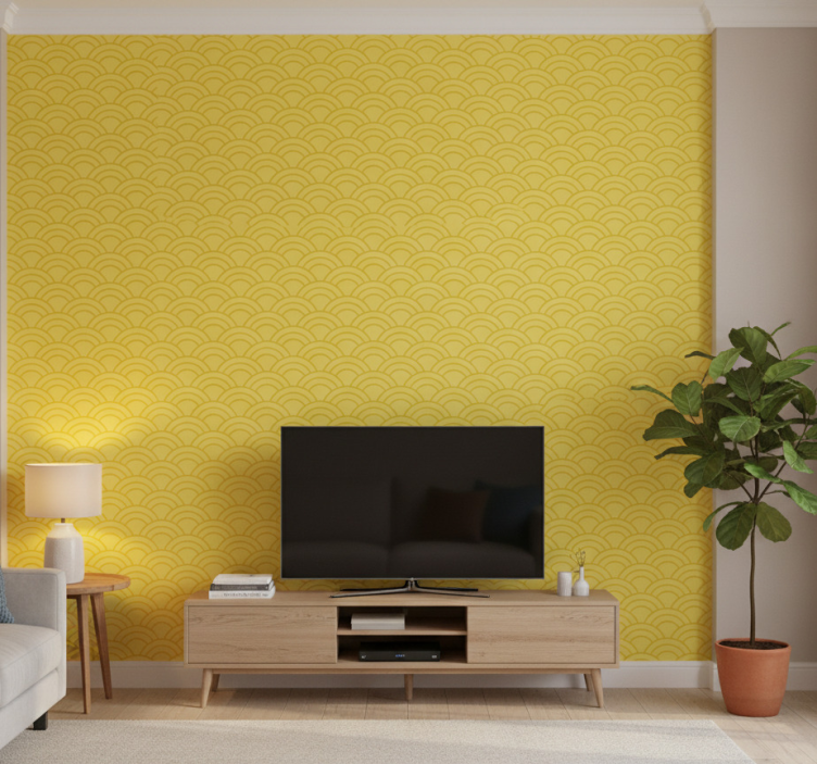 Ornament tapete leuchtendes pantone muster - TenStickers