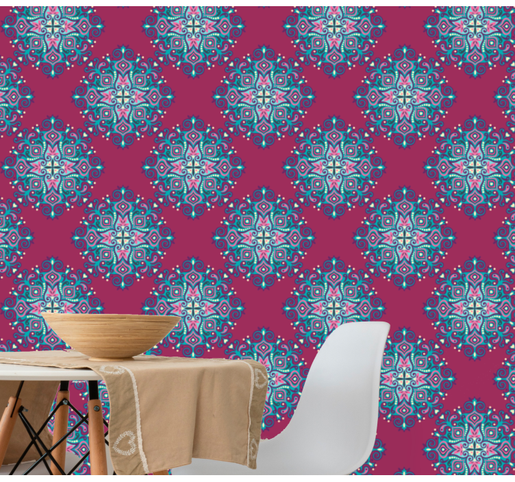 Ornament tapete mit mandala muster - TenStickers
