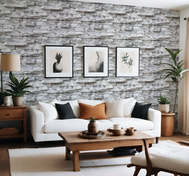 Steintapete elegantes muster - TenStickers