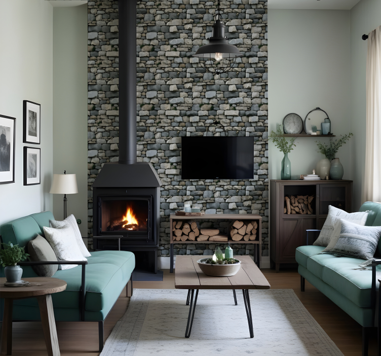 Steintapete realistisches muster - TenStickers