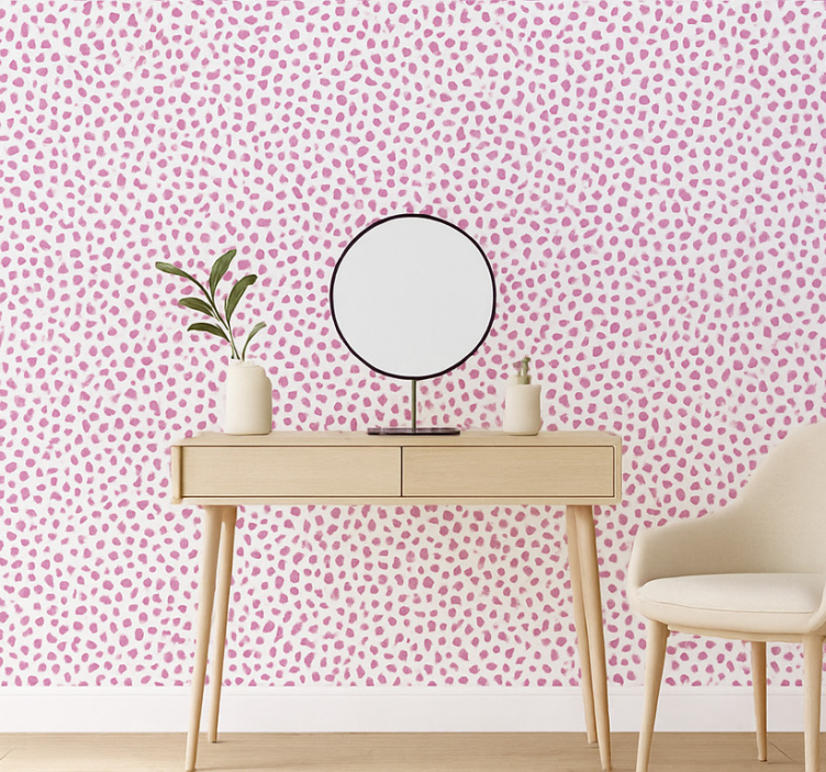Tapete abstrakt pink terrazzo sprenkel - TenStickers