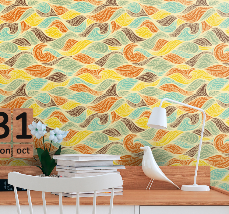 Tapete Abstrakt wirbelnde motive - TenStickers