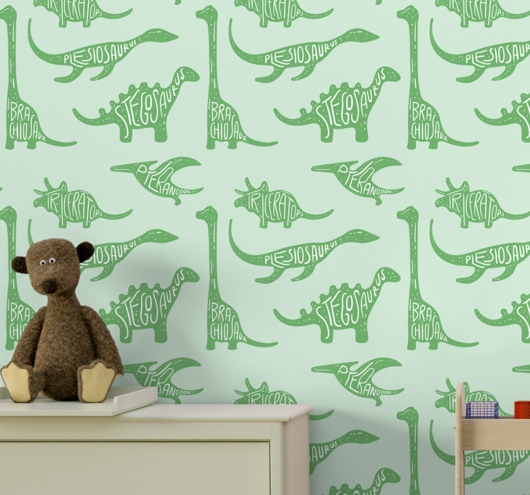 Tapete dinosaurier für das dinosaurier-spielzimmer - TenStickers