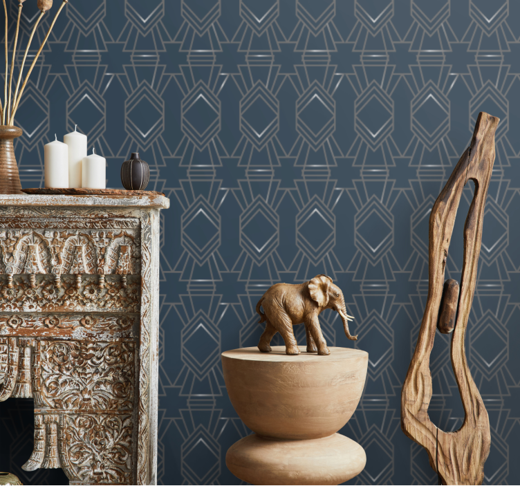 Tapete Klassisch art-deco-raute - TenStickers