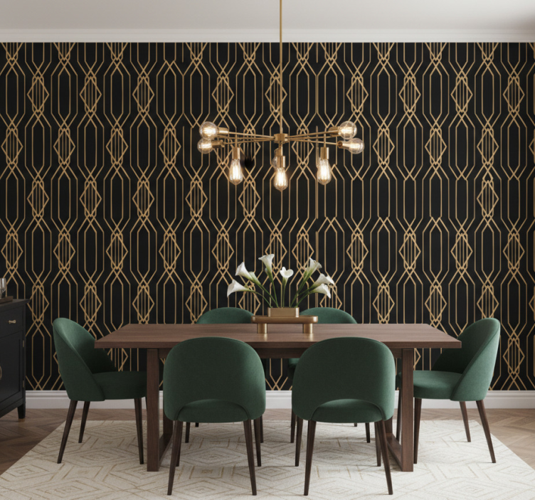 Tapete esszimmer im art deco stil - TenStickers