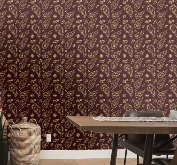 Tapete Esszimmer paisley-muster-design - TenStickers