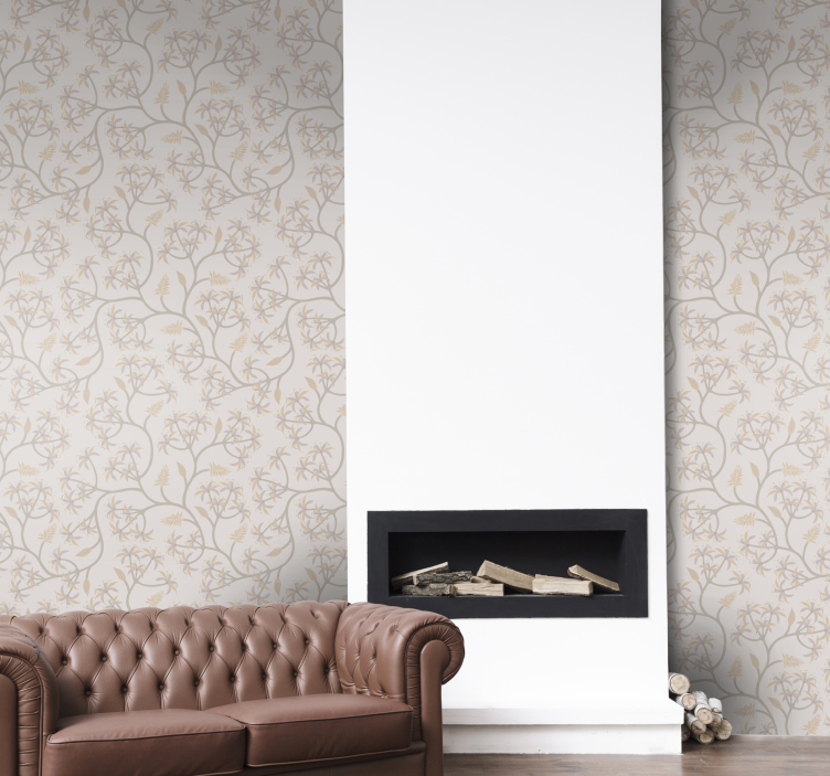 Tapete florale ornamente elegante blumenmuster - TenStickers