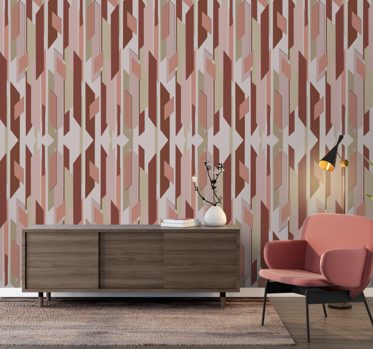 Tapete geometrisch abstrakte Geometrie - TenStickers