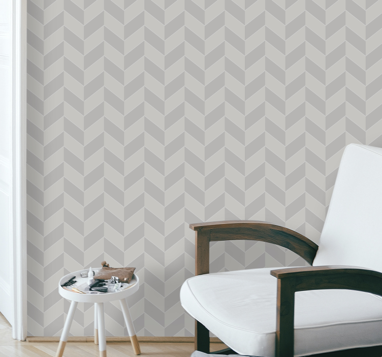 Tapete geometrisch chevron eleganz - TenStickers