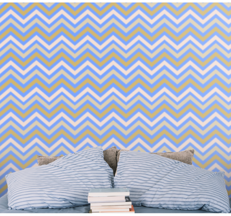 Tapete geometrisch chevron-muster - TenStickers
