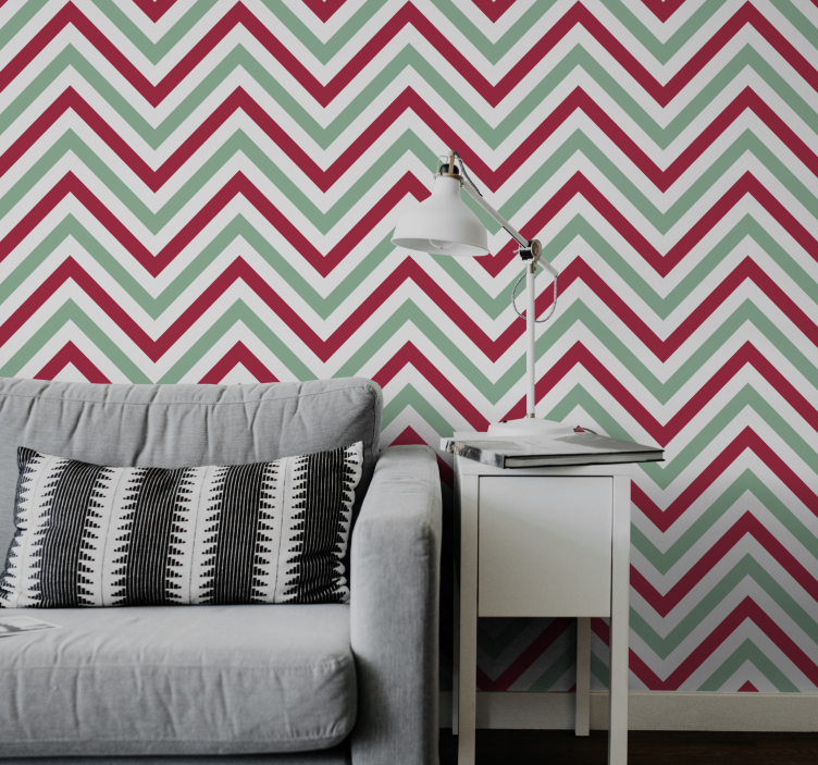 Tapete geometrisch chevron-zickzack-muster - TenStickers