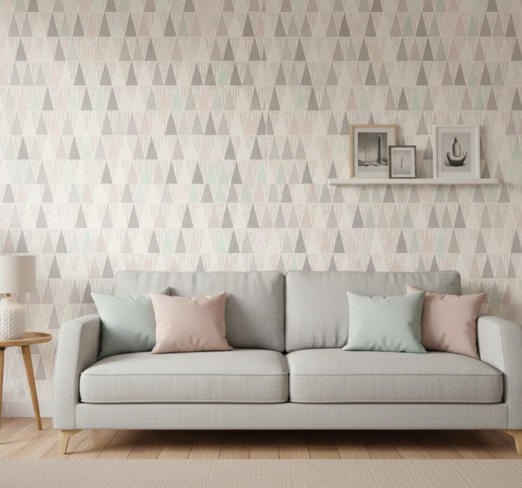 Tapete geometrisch dreieckig - TenStickers