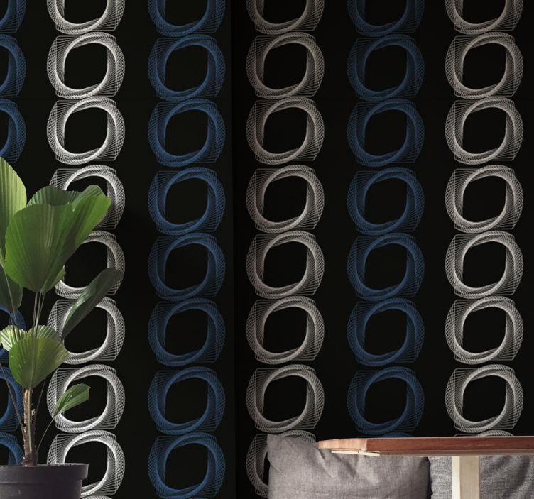 Tapete Abstrakt kreismuster - TenStickers