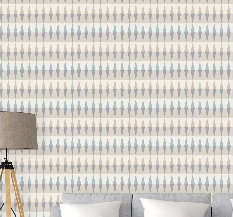 Tapete geometrisch stilisiertes rautenmuster - TenStickers