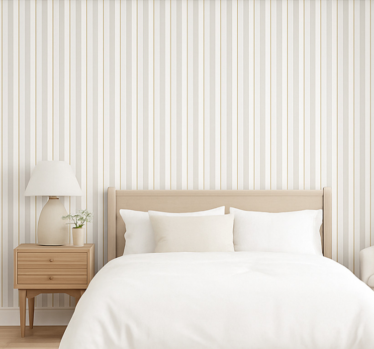 Tapete hochzeit in grauer aquarelloptik - TenStickers