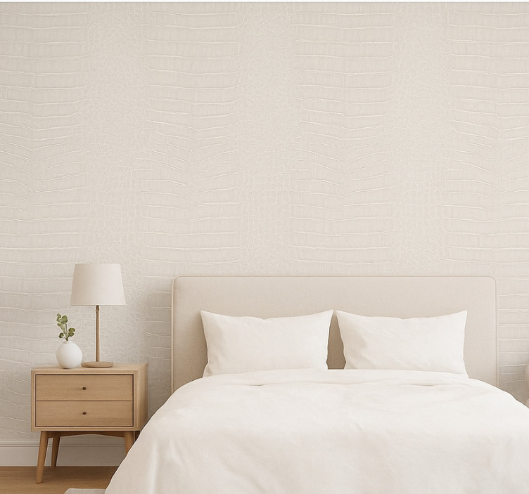 Tapete hochzeit in kunstleder-krokodiloptik - TenStickers