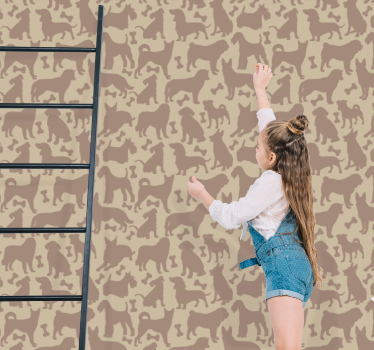 Hunde Tapete katzenmotive - TenStickers