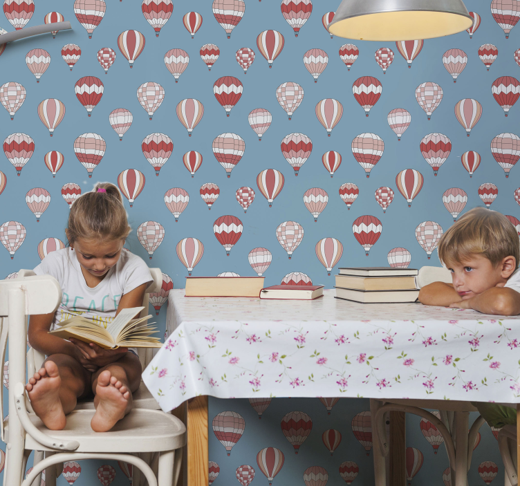 Tapete Kinderzimmer design mit ballonmotiv - TenStickers