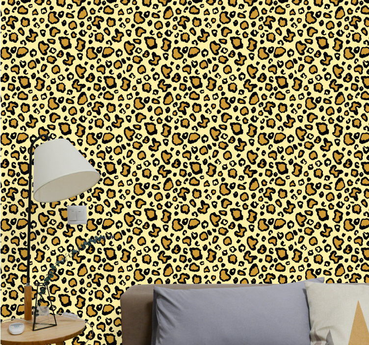 Tapete Leopard klassisches gelbes muster - TenStickers