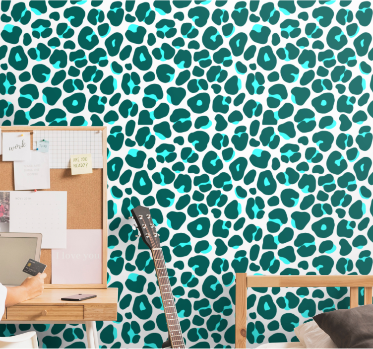 Tapete Leopard tier-inspiriertes design - TenStickers