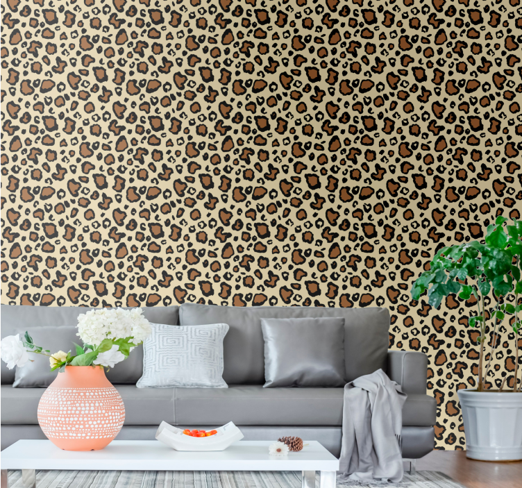Tapete leopard typisches motiv - TenStickers